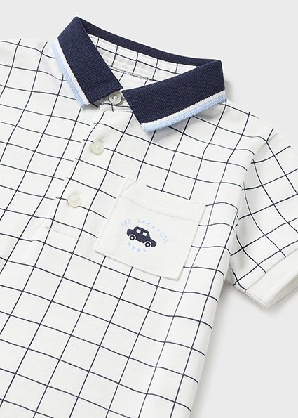 Sustainable cotton print Polo shirt baby