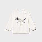 Sustainable cotton embroidered jumper baby