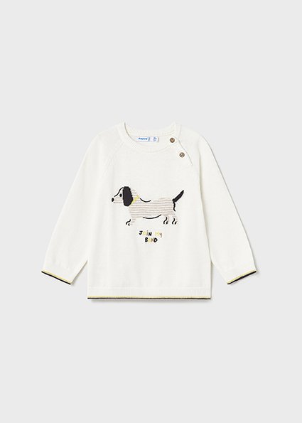 Sustainable cotton embroidered jumper baby