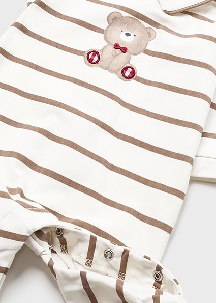 Sustainable cotton print sleepsuit newborn