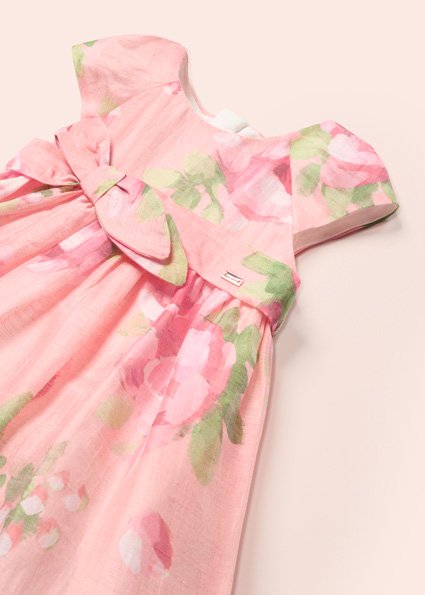 Floral linen dress baby