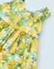 Sustainable cotton print dress with nappy cover baby