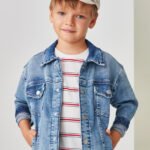 Sustainable cotton denim jacket boy