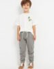 Sustainable cotton tracksuit bottoms boy