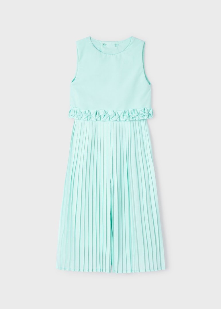 Jumpsuit with pleated trousers girl