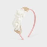 Hairband with floral applique baby