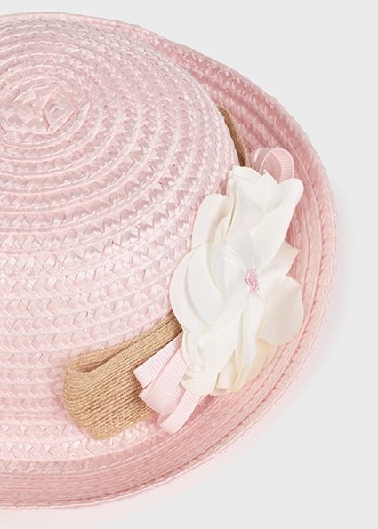 Hat with floral appliques baby