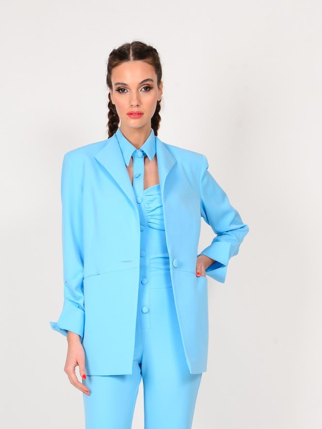 Blazer pleated sleeve - Tres Jolie