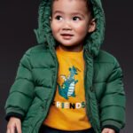 Baby jacket with detachable hood