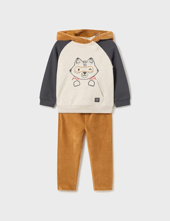 Baby 2 piece set with corduroy trousers