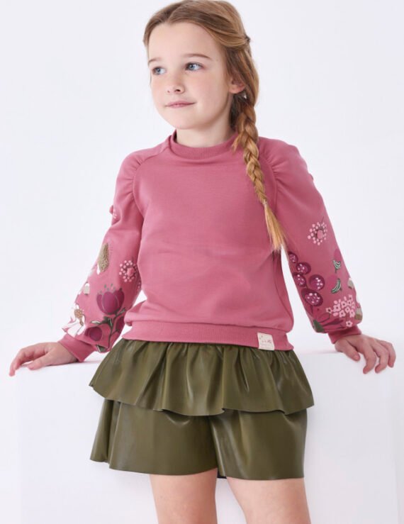 Girl embroidered jumper Better Cotton