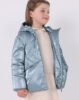 Girl metallic coat recycled fibres