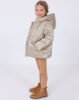 Girl metallic coat recycled fibres