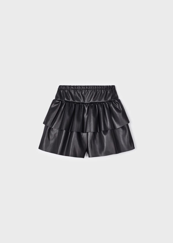 Girl leatherette skort