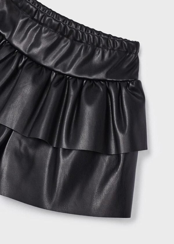 Girl leatherette skort