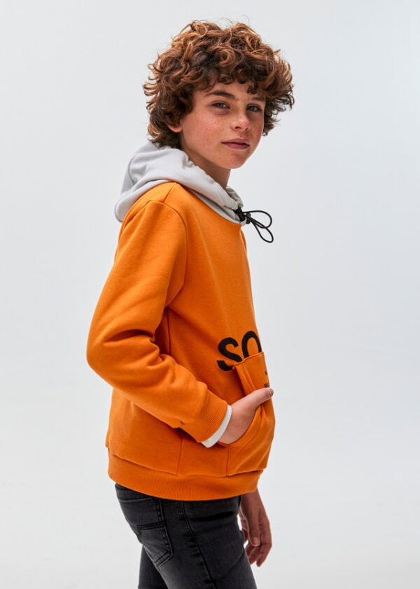 Boy contrast hoodie