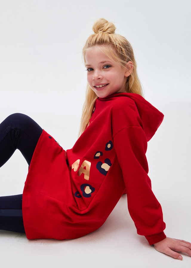 Girl cotton hooded dress Better Cotton