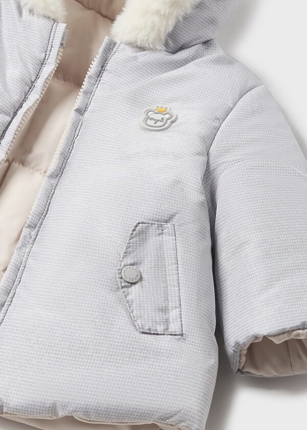 Newborn reversible jacket recycled polyester