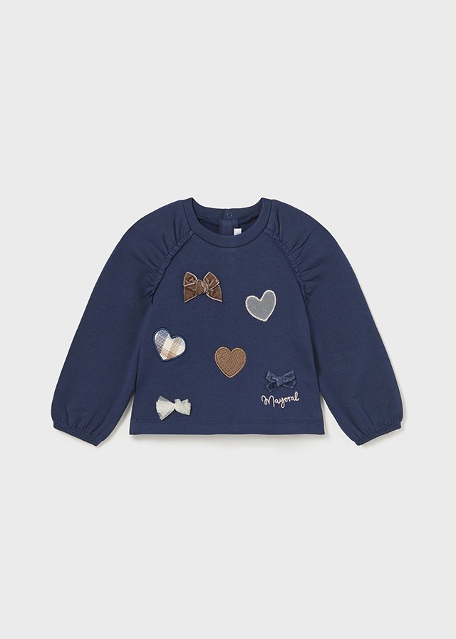 Baby embroidered cotton jumper Better Cotton