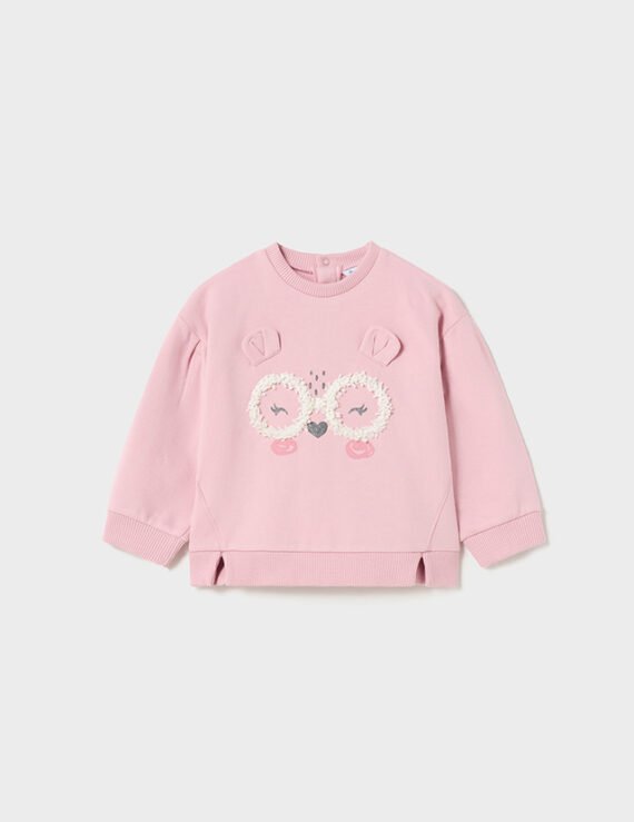 Baby embroidered cotton jumper Better Cotton