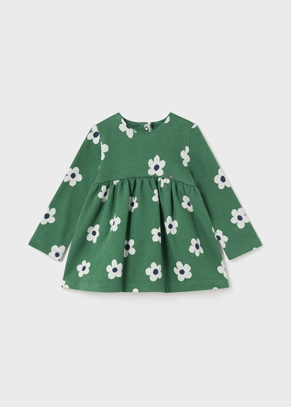 Baby jacquard print dress