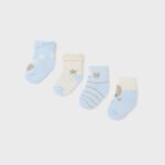 Newborn 4 pack socks organic cotton