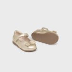 Baby bow ballet flats sustainable leather