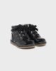 Baby patent leather boots sustainable leather