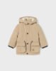 Baby parka with detachable hood