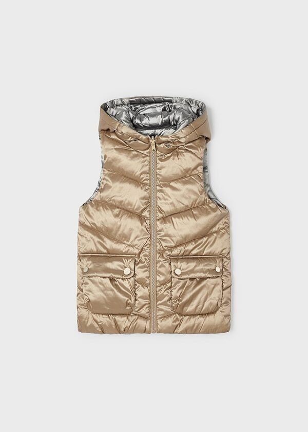 Girl reversible gilet