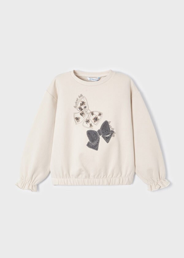 Girl print jumper