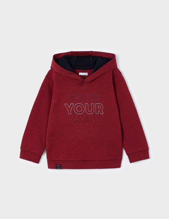 Boy contrast hoodie