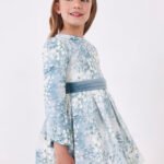 Girl jacquard print dress