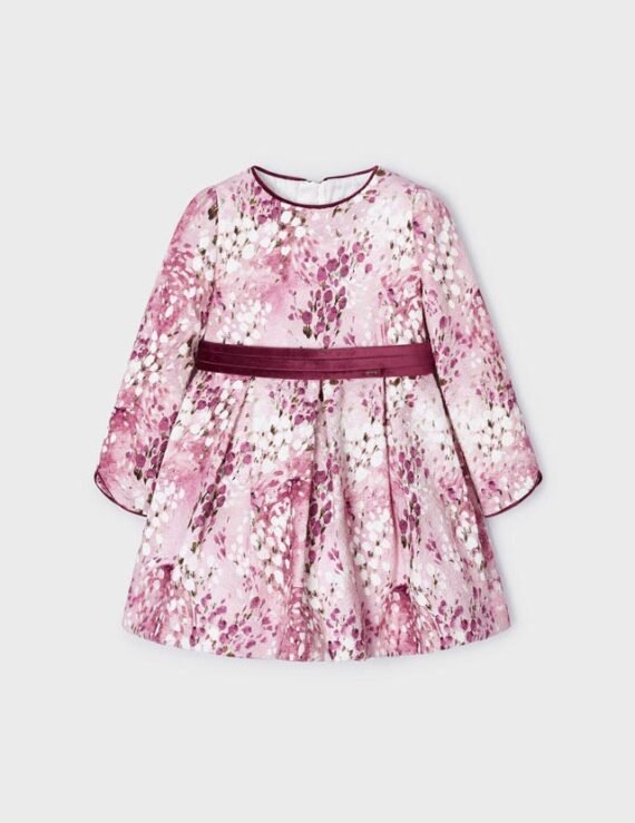 Girl jacquard print dress