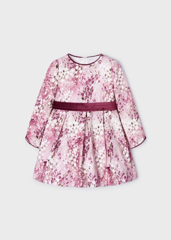 Girl jacquard print dress