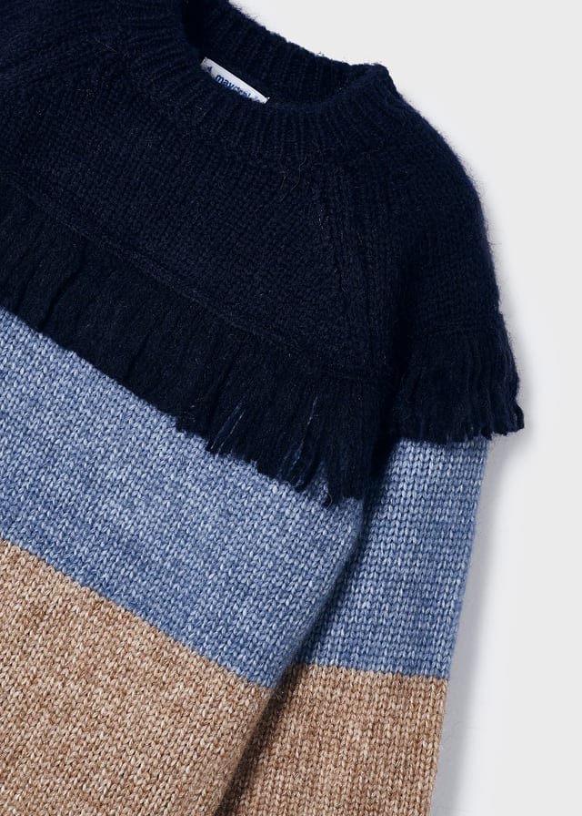 Girl tricot dress recycled polyester