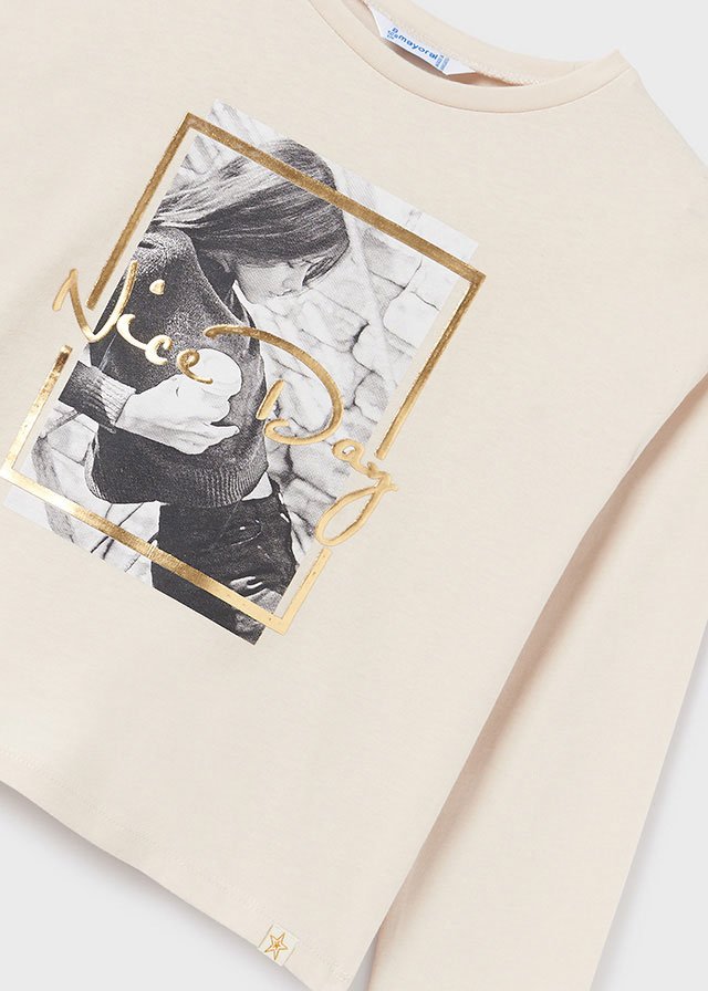 Girl print cotton T-shirt Better Cotton