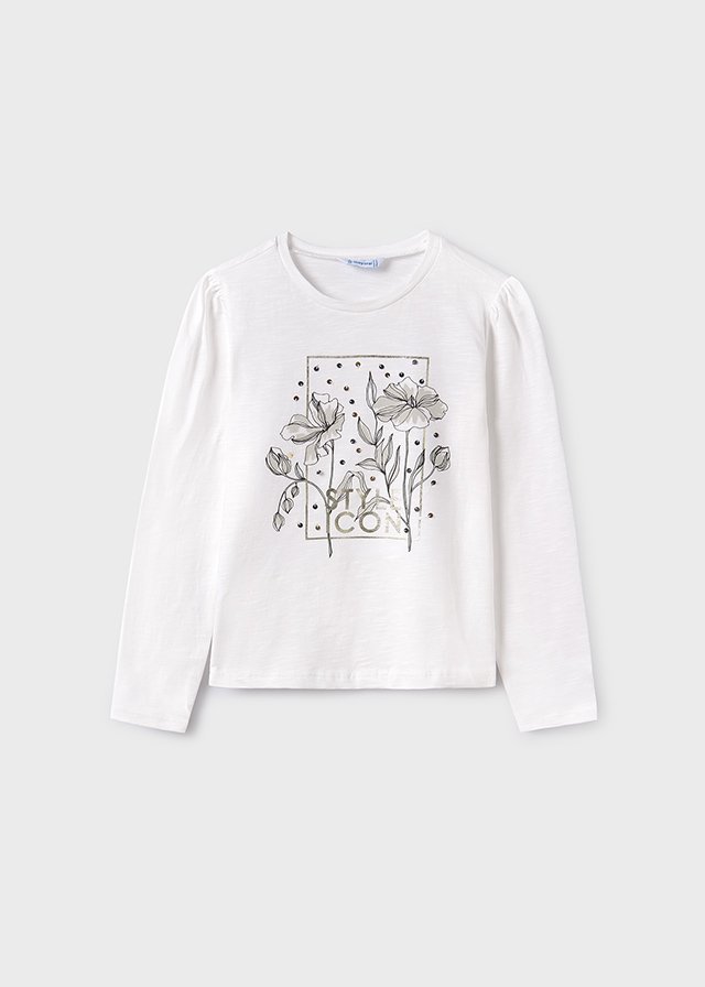 Girl print cotton T-shirt Better Cotton