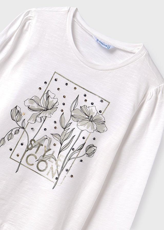 Girl print cotton T-shirt Better Cotton