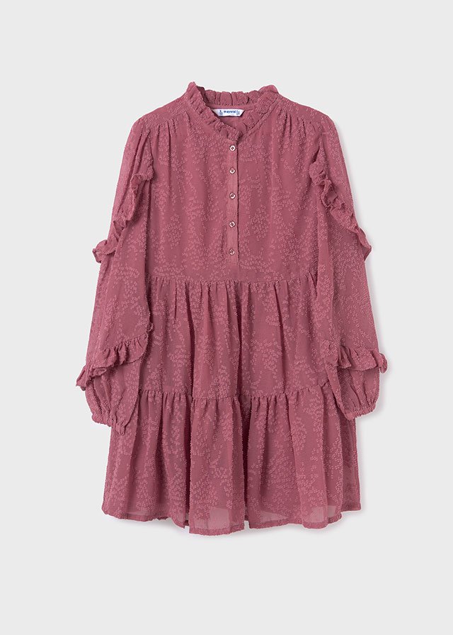 Girl ruffle chiffon dress