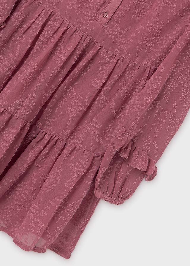 Girl ruffle chiffon dress