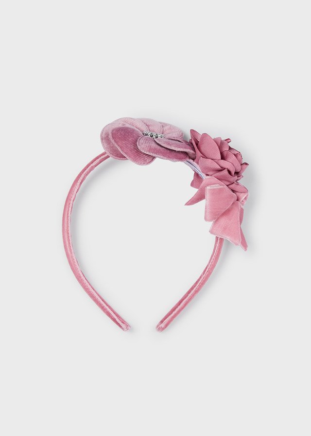 Girl velvet flower headband