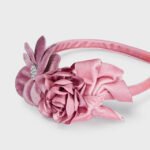 Girl velvet flower headband