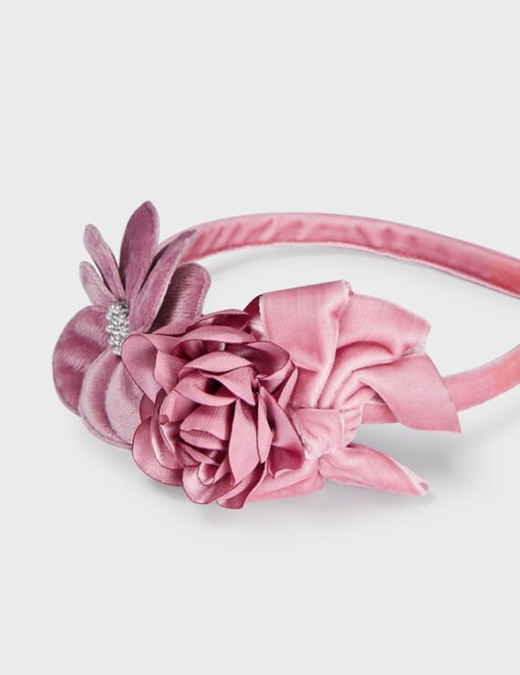 Girl velvet flower headband