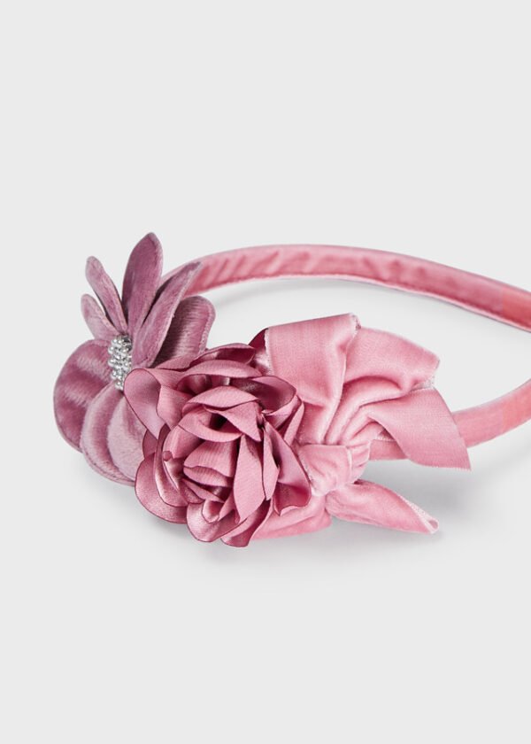 Girl velvet flower headband