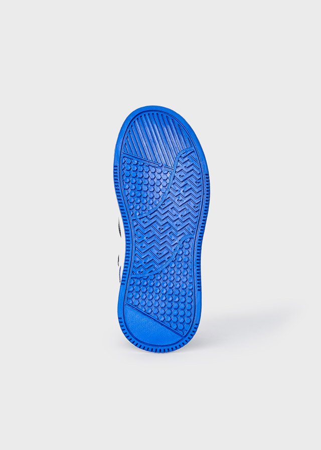 Boy high top trainers leather