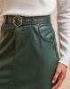 Midi skirt leather
