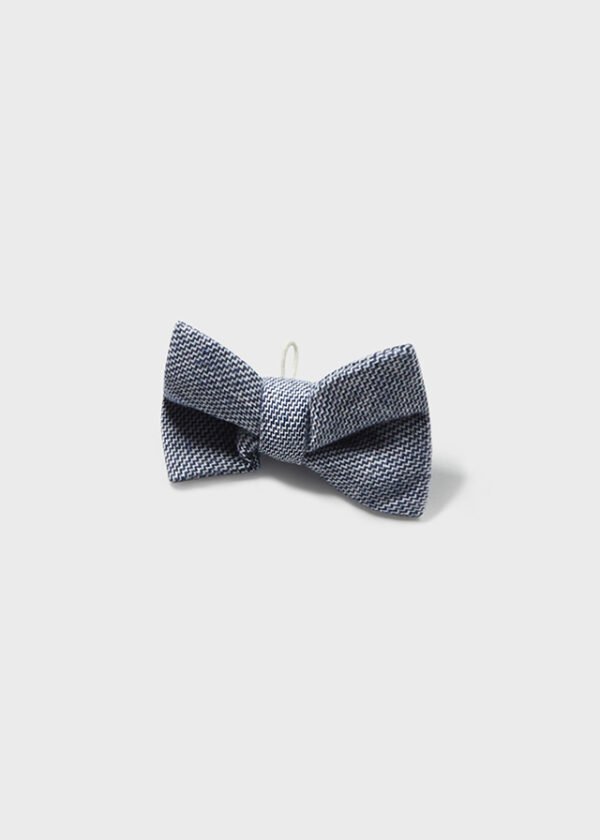 Baby cotton shirt with detachable bow tie
