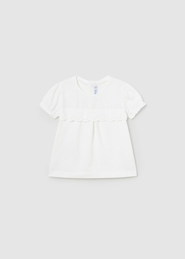 Baby eyelet embroidery t-shirt Better Cotton