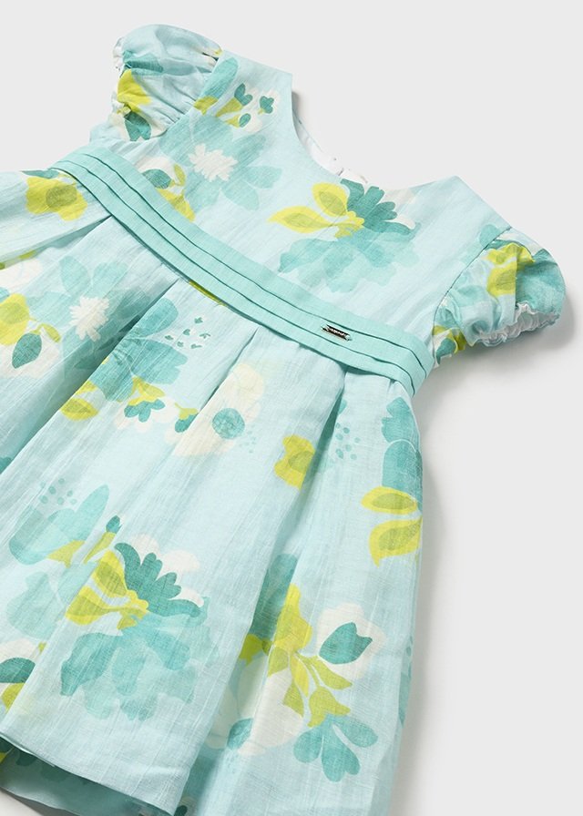 Baby floral linen dress